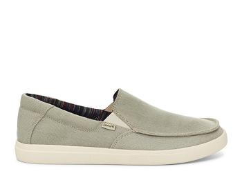 Sanuk Sideline 2 Hemp Slip On Men's Shoes Light Green | Canada 231HAP